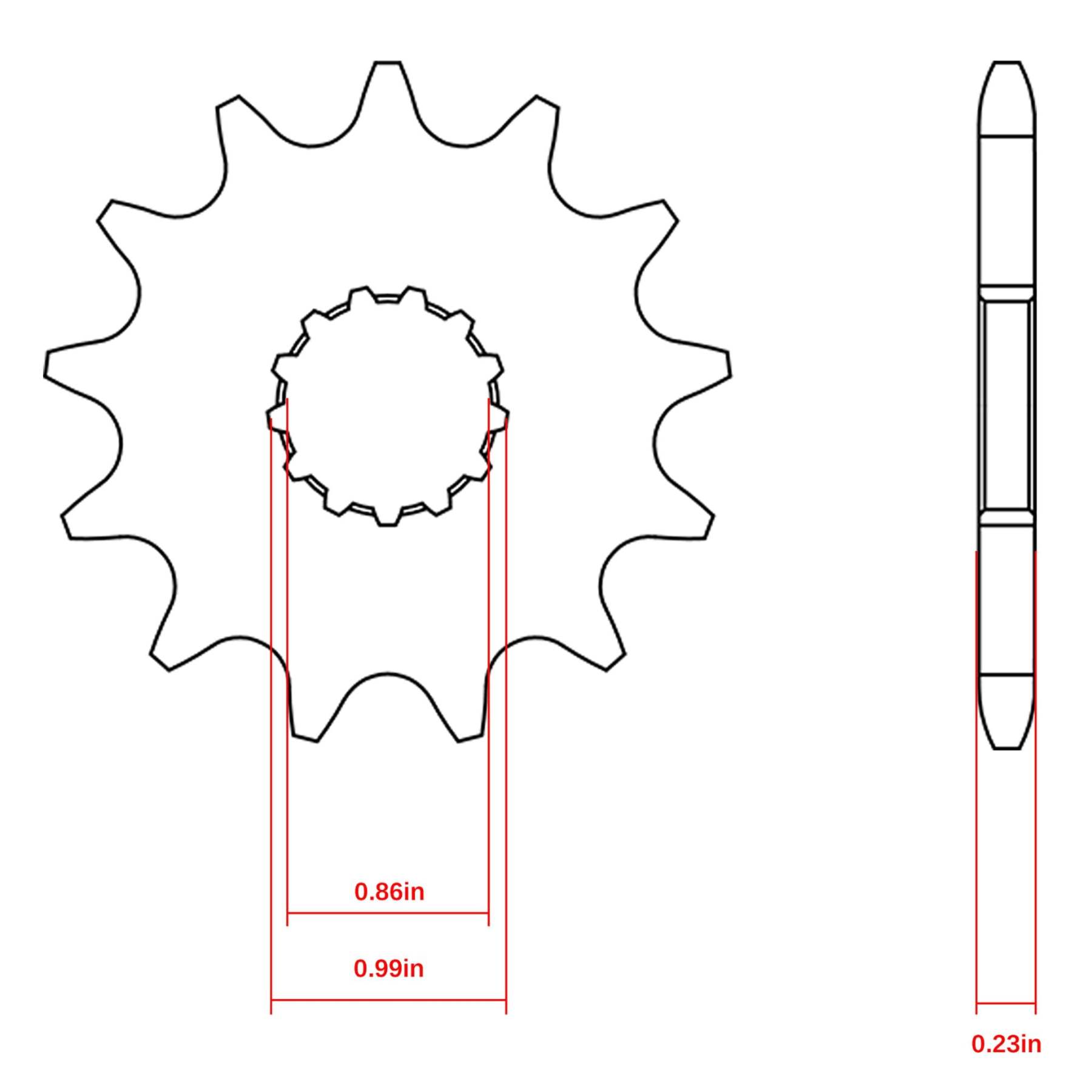 Передняя Звезда Под Мотоцикл Yamaha