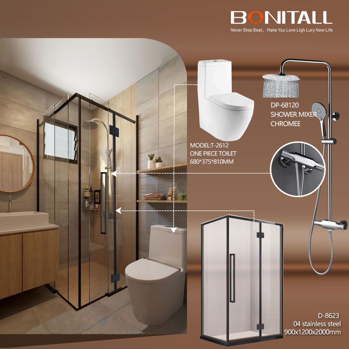 Enchanted Spa ----  elegant and practical bathroom