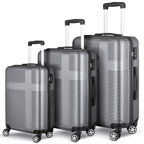 3 Piece Luggage with TSA Lock ABS, Durable Luggage Set