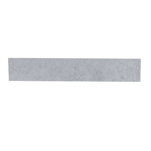 Montary® 22" Carrara Gray Engineered Stone Vanity Top Side Backsplash