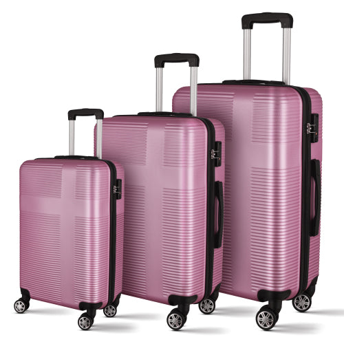 3 Piece Luggage with TSA Lock ABS, Durable Luggage Set