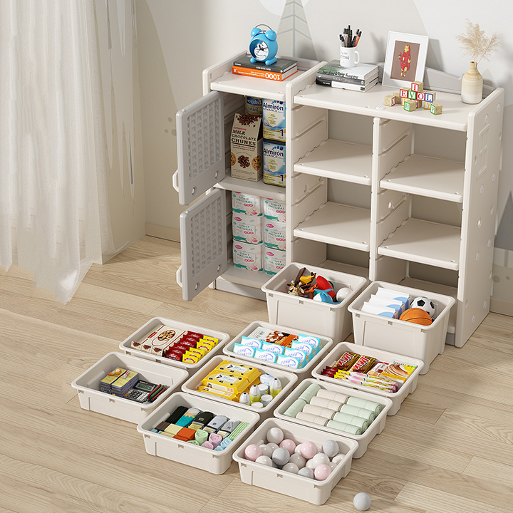Multi-shelf Children's Storage Cabinet, Toy Picture Book Floor Cabinet