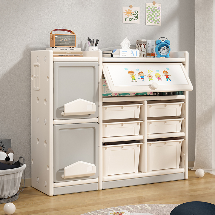 Multi-shelf Children's Storage Cabinet, Toy Picture Book Floor Cabinet