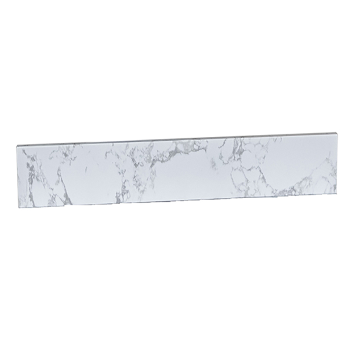 Montary® 37" Carrara White Engineered Stone Vanity Top Backsplash