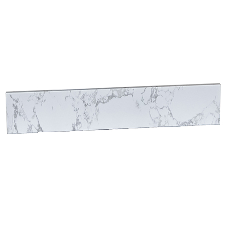 Montary® 43" Carrara White Engineered Stone Vanity Top Backsplash