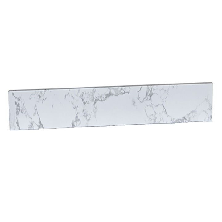 Montary® 49" Carrara White Engineered Stone Vanity Top Backsplash