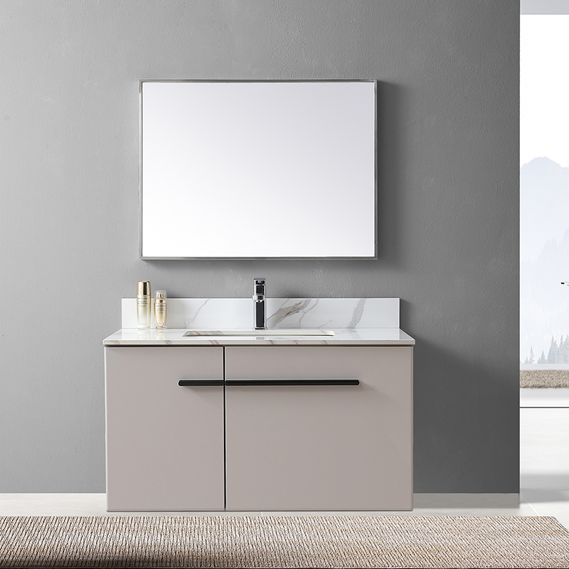 Montary 37" Bathroom Vanity Top Stone Carrara Gold Tops with Single Faucet Hole and Undermount Ceramic Sink