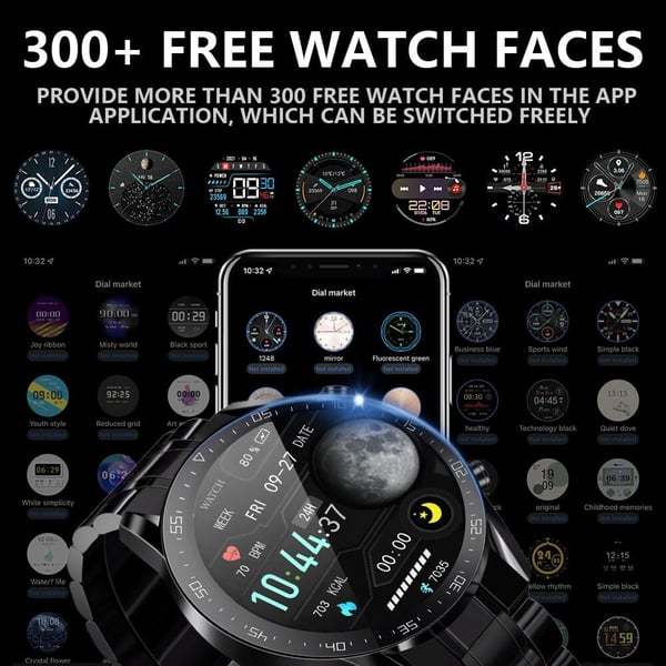 Multifunctional Casual Smart Watch with Bluetooth for Men/Women