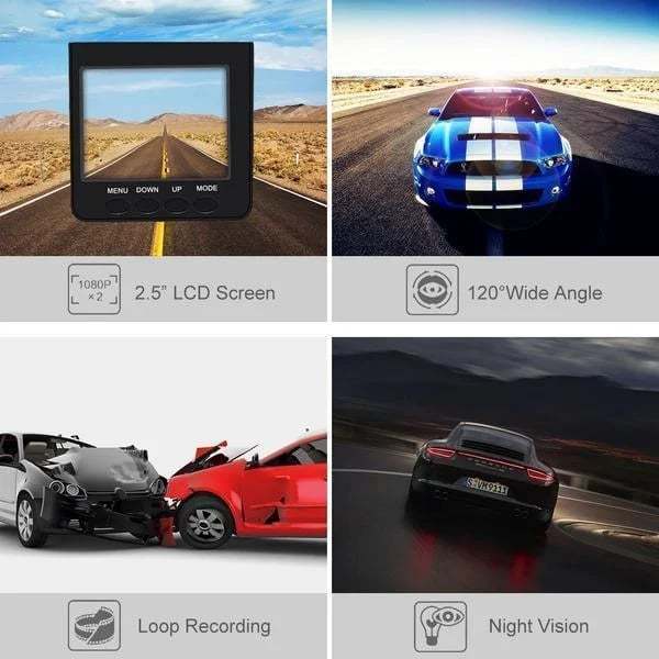 đ„UTOLSĂ NAP 49% KEDVEZMĂNY â 1080p HD Night Vision Dash Cam