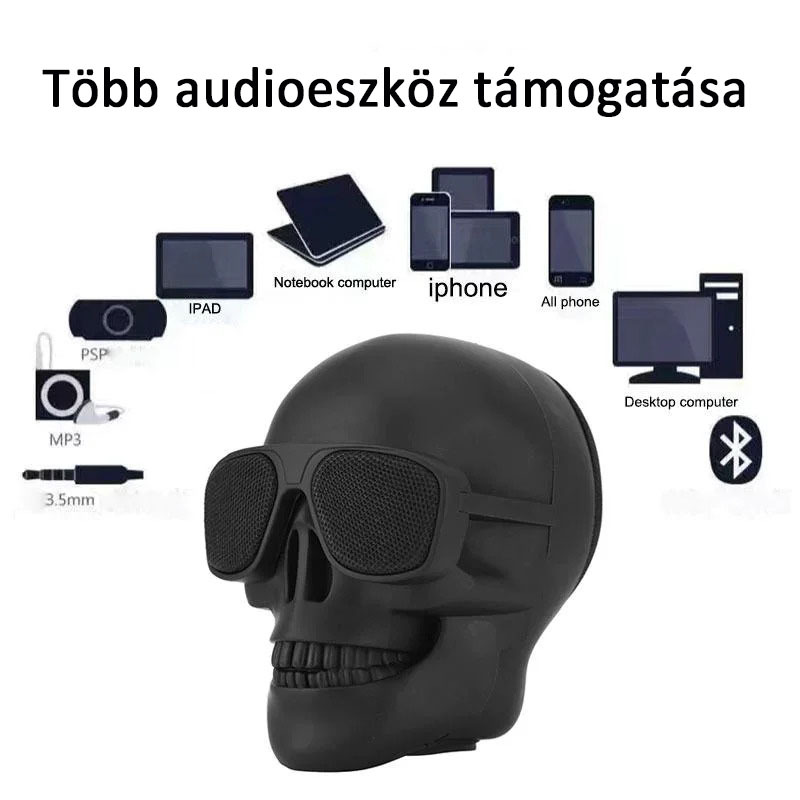 Halloween ajándék - Csontváz Bluetooth hangszóró