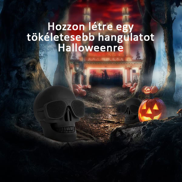 Halloween ajándék - Csontváz Bluetooth hangszóró