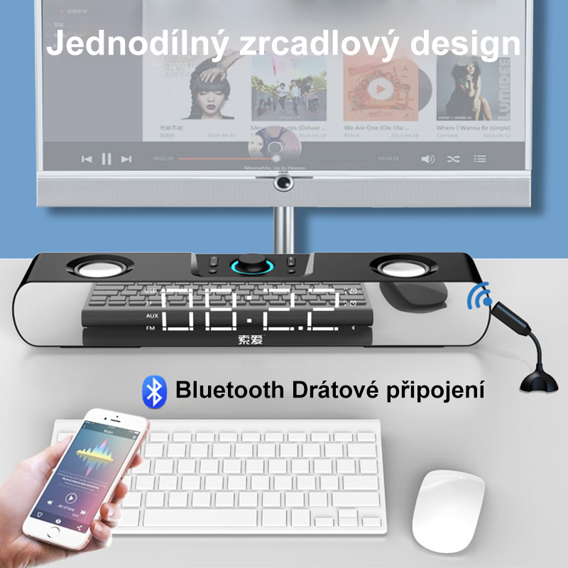 2023 NUEVO Bluetooth reproduktor SH16 Významné Značky Import Výkonný reproduktor se subwooferem 6D prostorovým zvukem