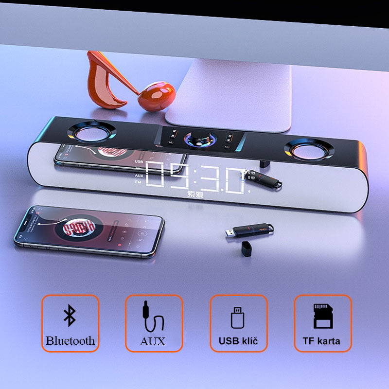 2023 NUEVO Bluetooth reproduktor SH16 Významné Značky Import Výkonný reproduktor se subwooferem 6D prostorovým zvukem