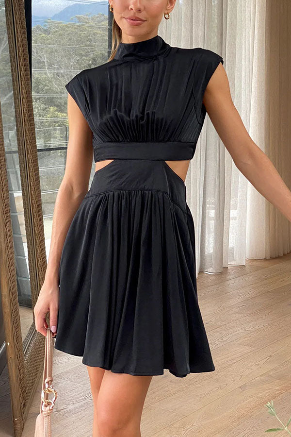 Cea mai bună parte a zilei Cutout talie de vacanță mini rochie de vacanță Mini Dress