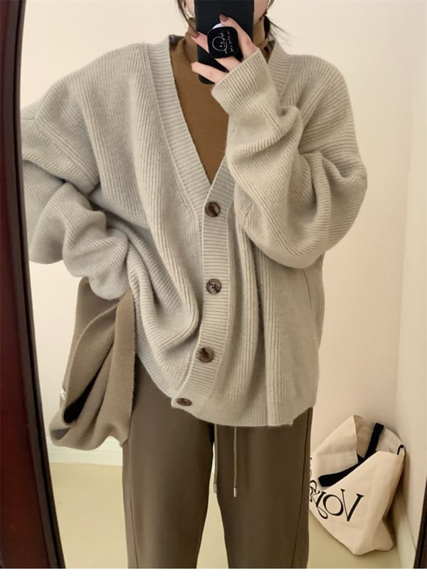 🧣V-izrez Casual Pleteni Cardigan V-izrez (BESPLATNA POŠTARINA)