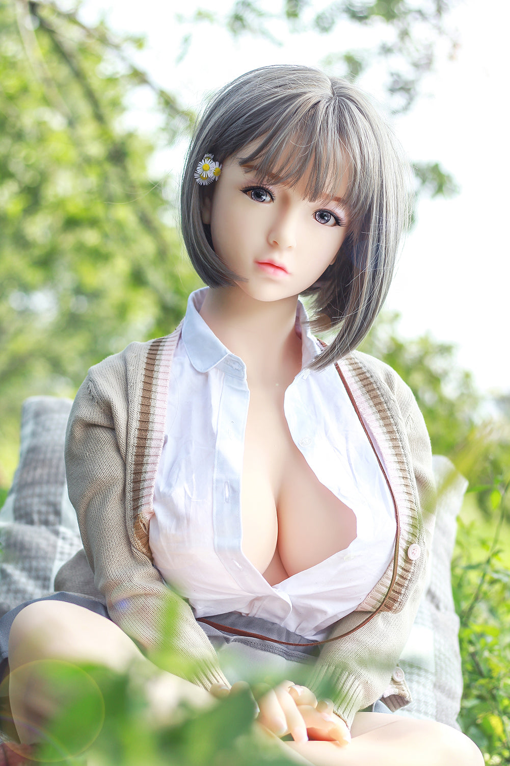 SY Doll | 140cm / 4ft7 Japanese Lady Big Boobs with Student Hair Adorable Sex Doll - Suka-DreamLoveDoll