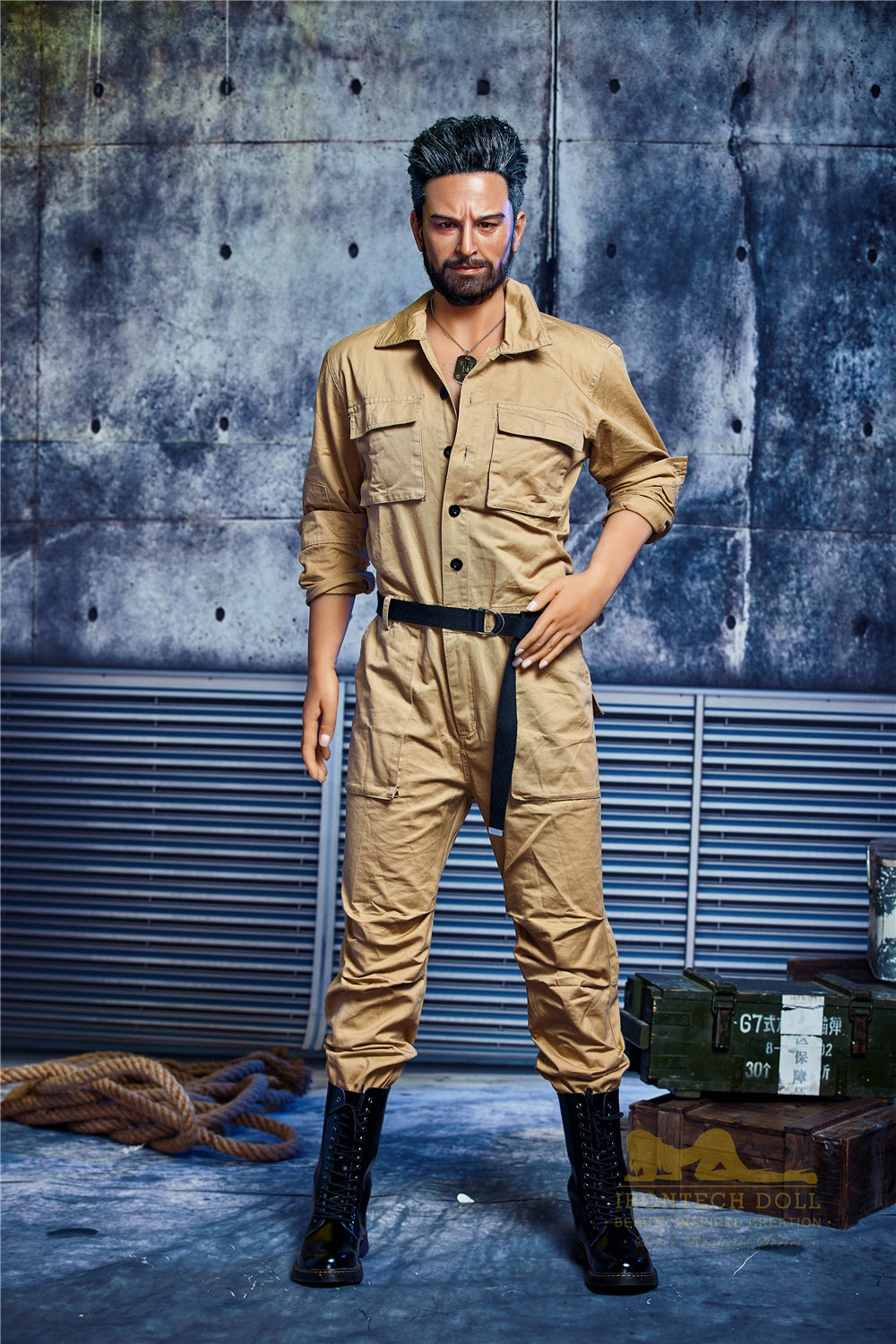 IronTech Male Doll 175cm. (5'9") Silicone Head #M2-DreamLoveDoll