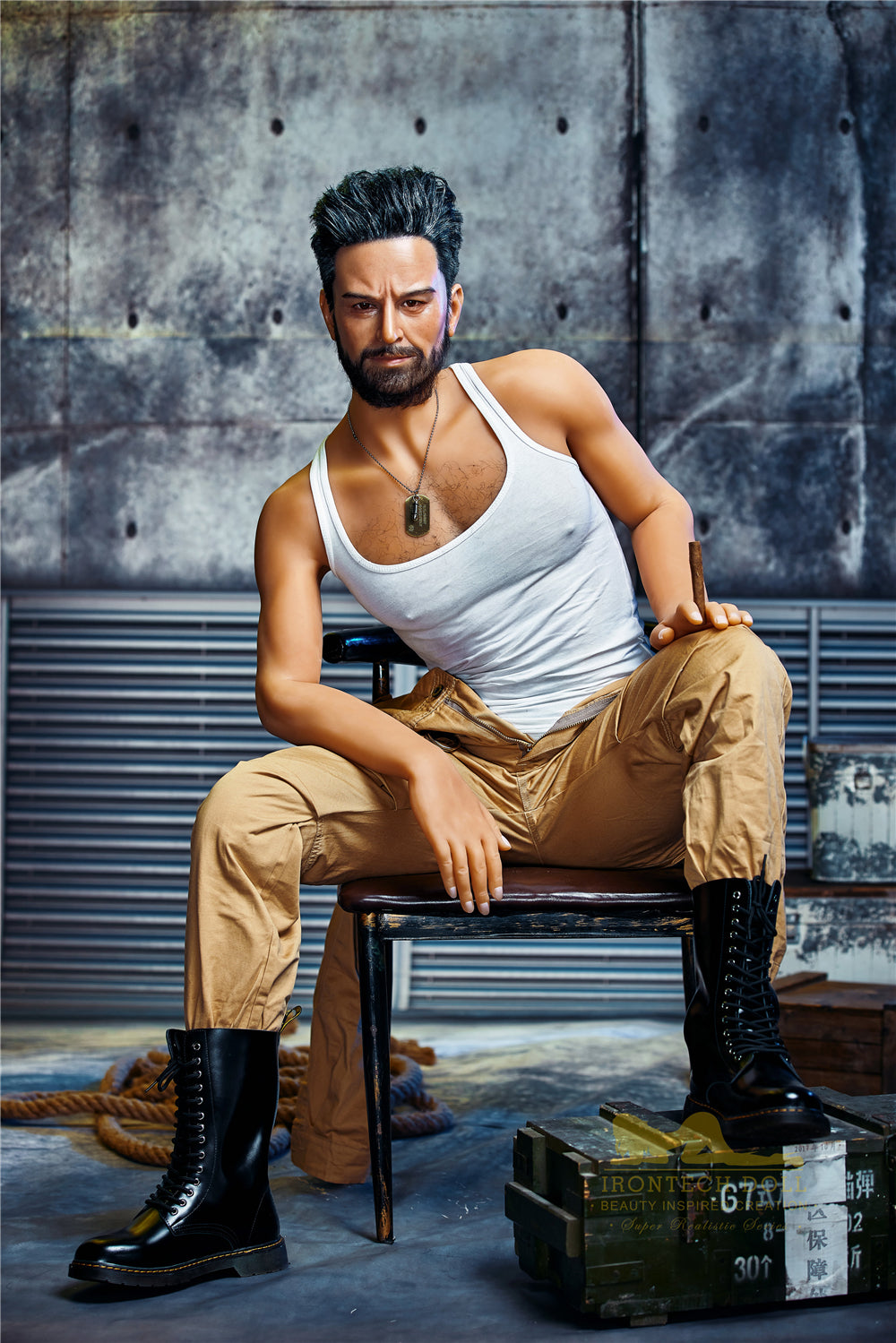 IronTech Male Doll 175cm. (5'9") Silicone Head #M2-DreamLoveDoll