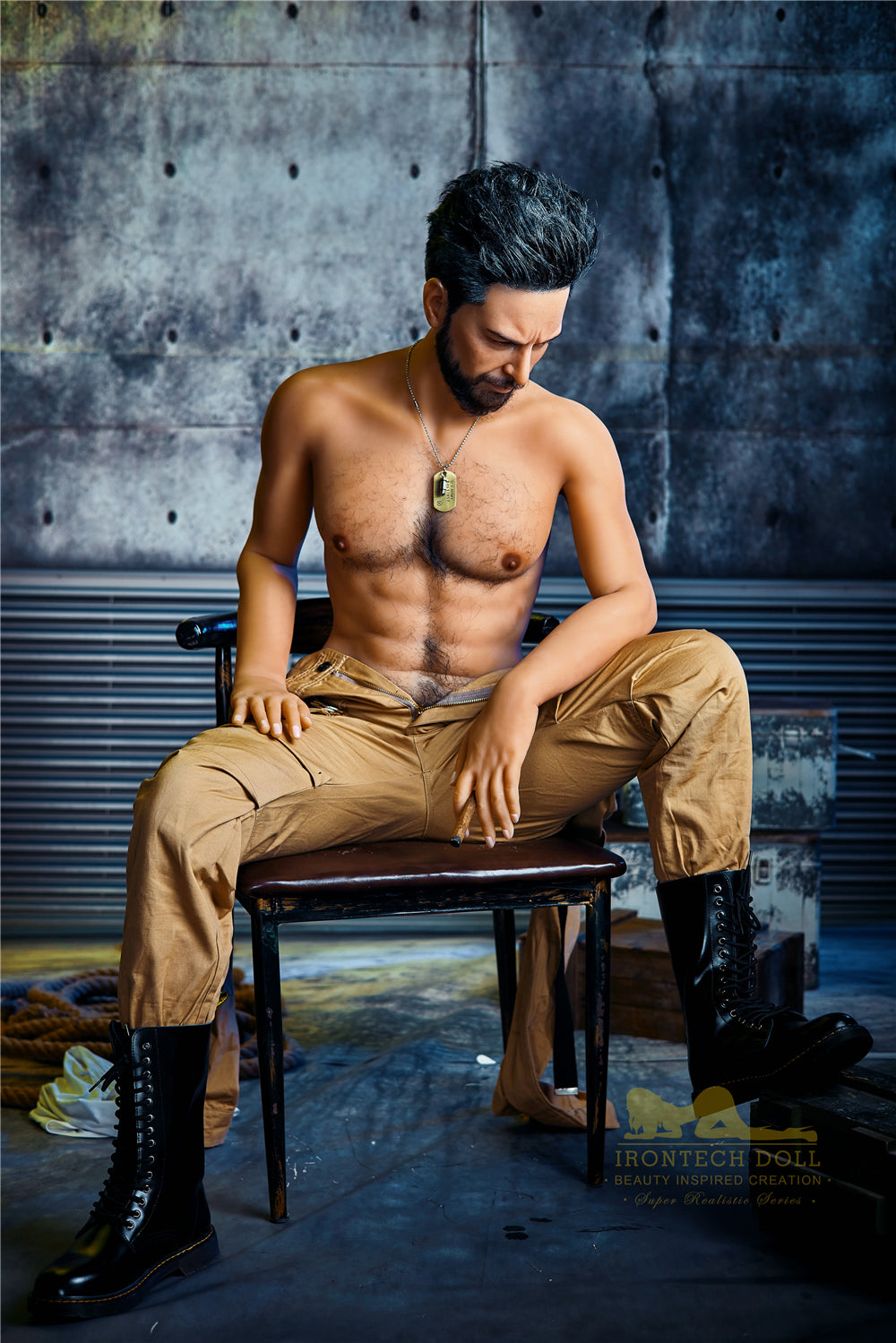 IronTech Male Doll 175cm. (5'9") Silicone Head #M2-DreamLoveDoll