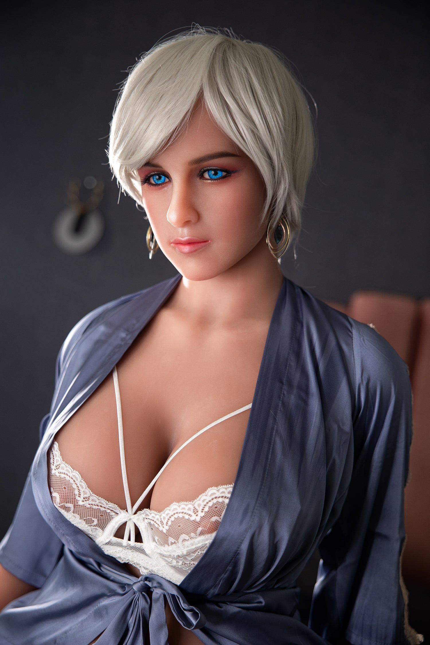 SY Doll 148cm 4ft10 Blue Eye BBW Lady Realistic TPE Sex Doll