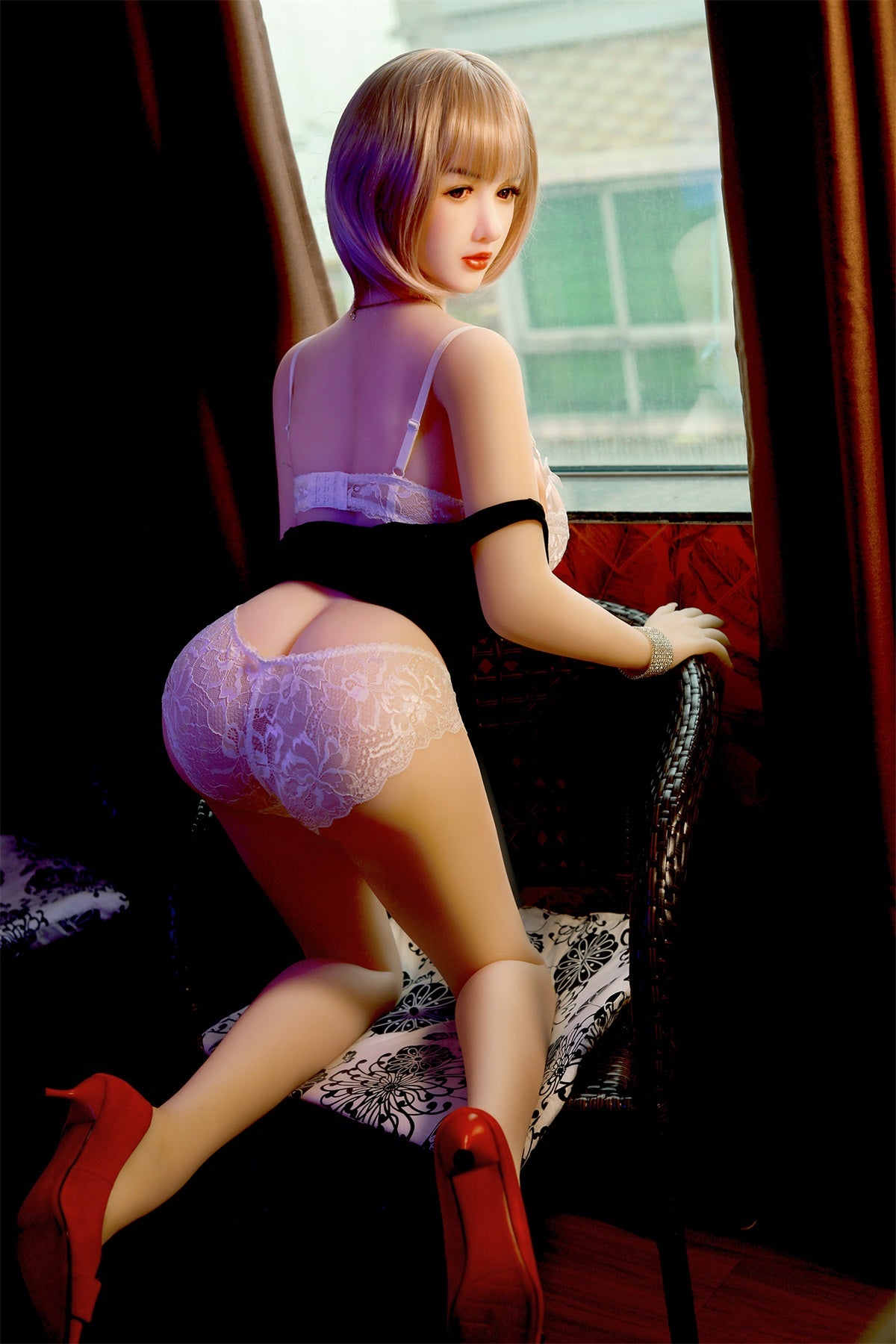 SY Doll | 165cm/5ft5 Big Breasts Gentle Sex Doll with Pretty Pink Hair - Sylvia-DreamLoveDoll