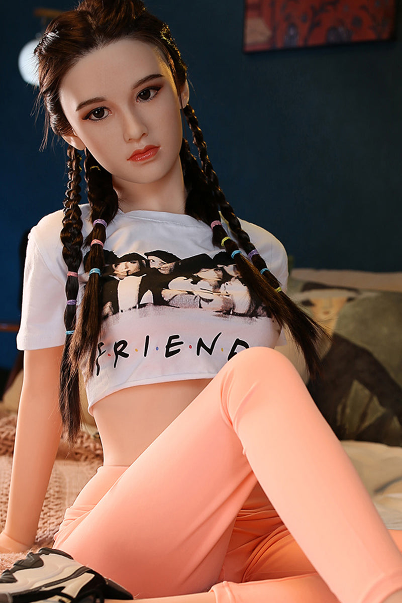 Joyce - 160cm (5ft3) Small Breast Japanese Style Sex Doll With Long Hair ( In stock US)-DreamLoveDoll