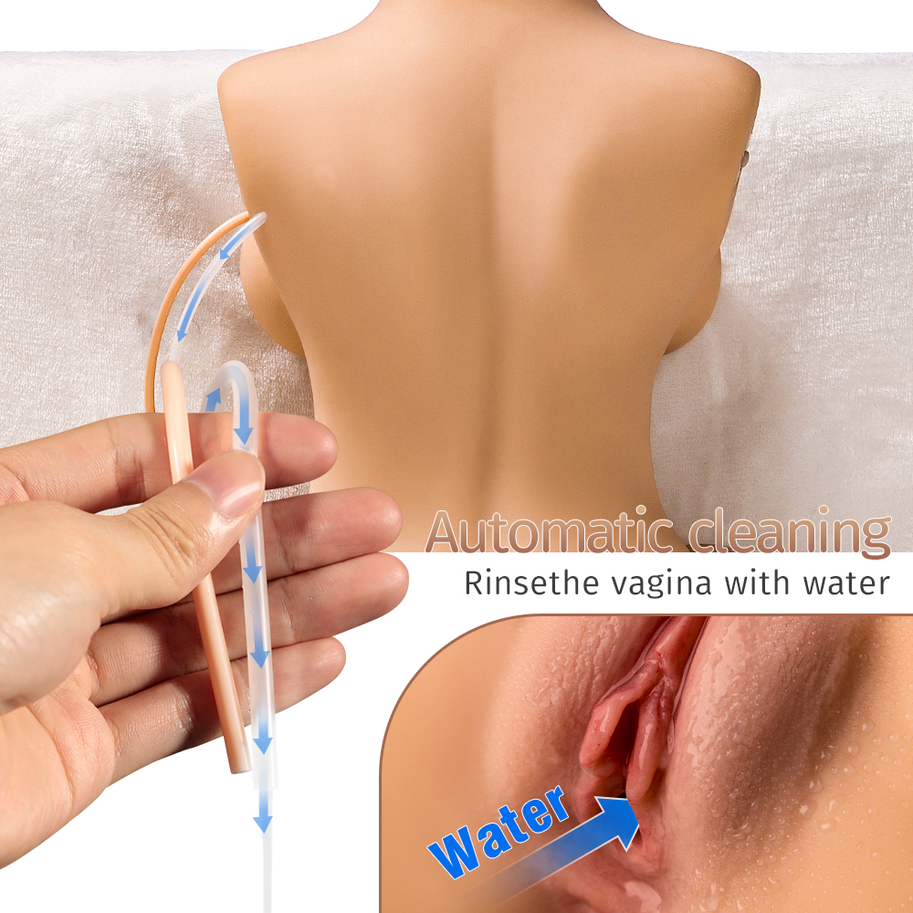 Jessy - 42cm/16.5in Torso Sex Doll Wth Automatic Sucking Vagina (In Stock US)-DreamLoveDoll