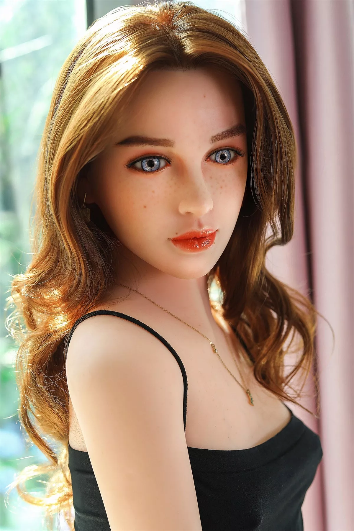 Ambre - 5Ft 3(159cm) A Cup Freckle Style Lovely Realistic Sex Doll (In Stock US)-DreamLoveDoll