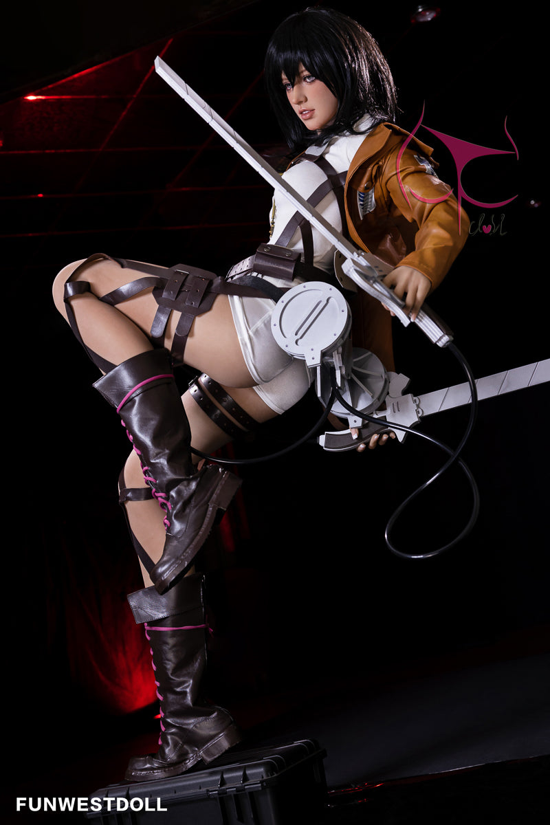 FUNWEST®Chloe 159cm(5.2') 035# A-CUP TPE (No.2817)-DreamLoveDoll