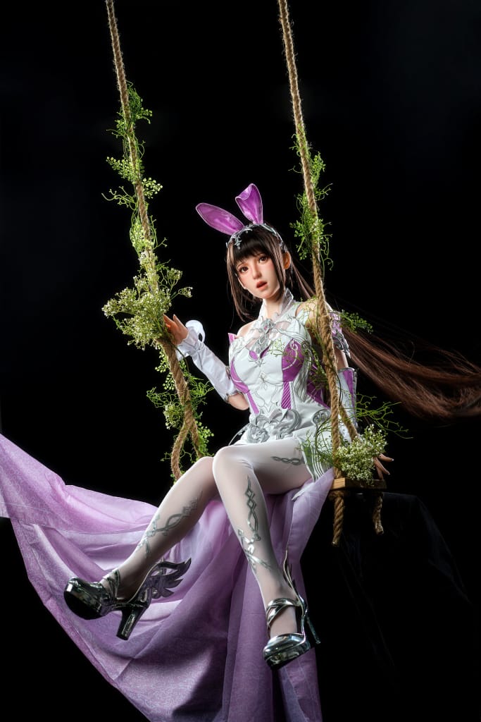 ZELEX® Astra 155cm(5.1') GE108#-2 C-Breasts Full Silicone Sex Doll With Movable Jaw Teeth Fixed Tongue (NO.2479)-DreamLoveDoll