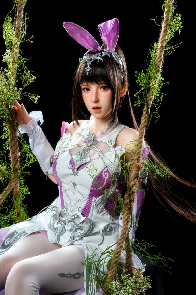 ZELEX® Astra 155cm(5.1') GE108#-2 C-Breasts Full Silicone Sex Doll With Movable Jaw Teeth Fixed Tongue (NO.2479)-DreamLoveDoll