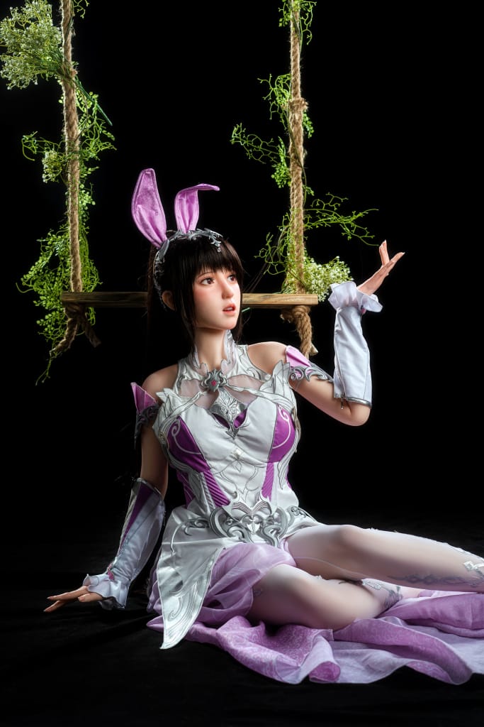 ZELEX® Astra 155cm(5.1') GE108#-2 C-Breasts Full Silicone Sex Doll With Movable Jaw Teeth Fixed Tongue (NO.2479)-DreamLoveDoll