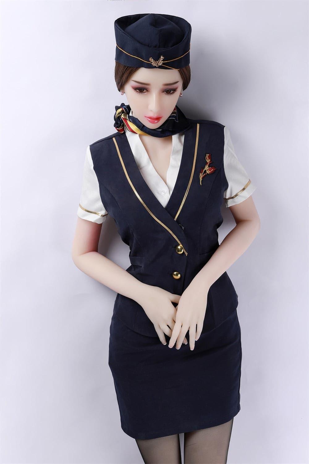 163cm (5' 4") D-Cup Mature Airline Stewardess Sex Doll - Hulda-DreamLoveDoll
