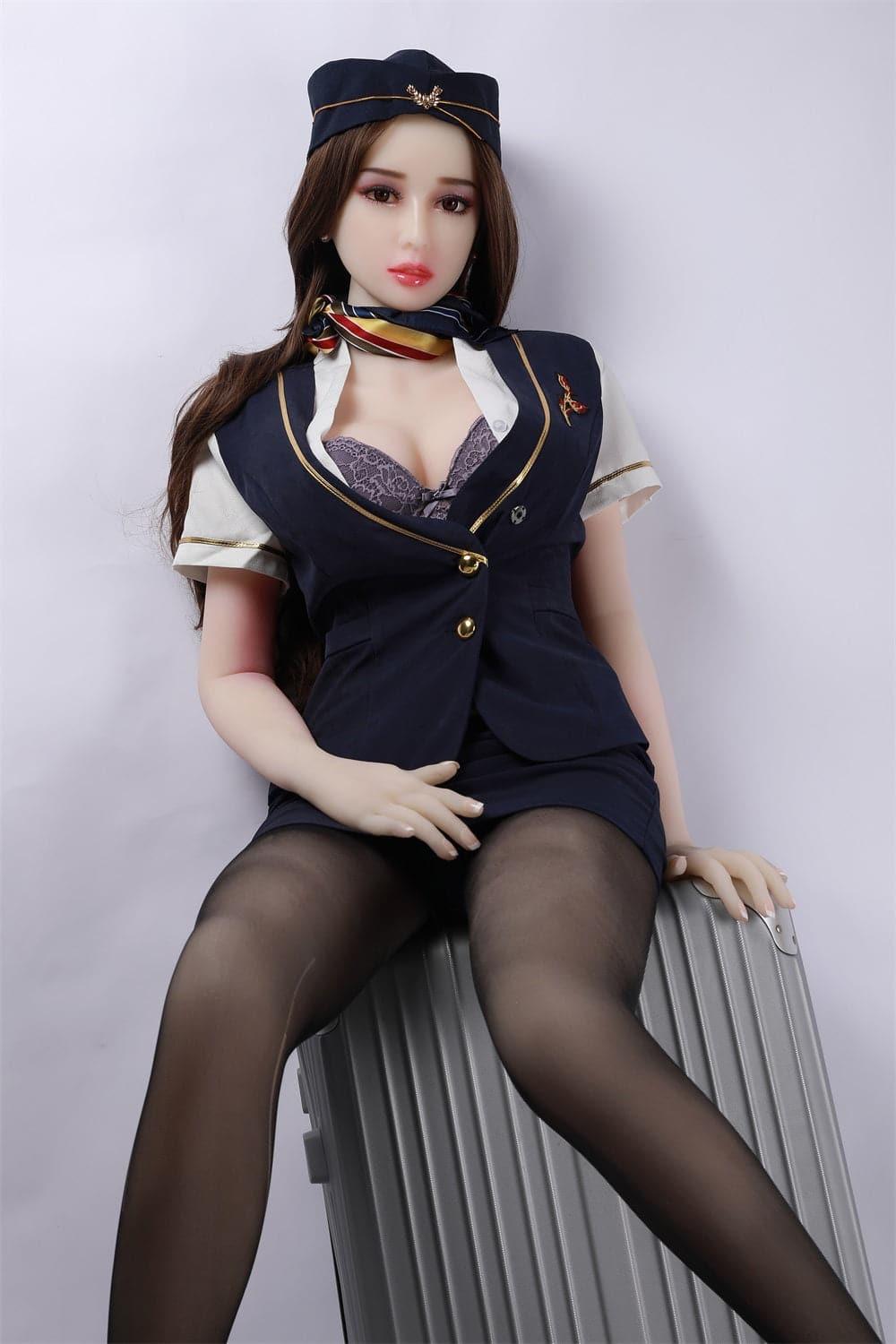 163cm (5' 4") D-Cup Mature Airline Stewardess Sex Doll - Hulda-DreamLoveDoll