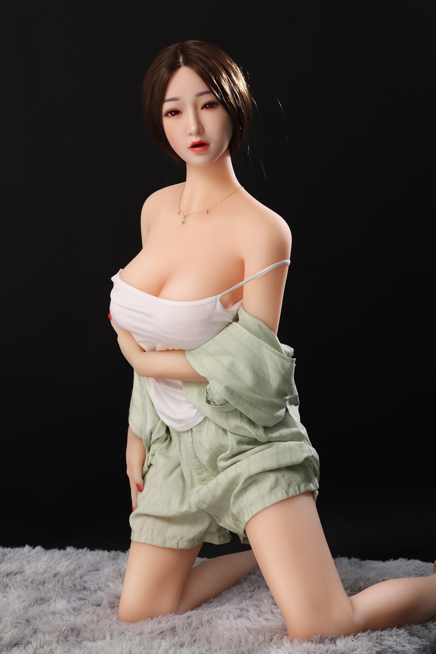 SY Doll | 158cm/5ft2 Korean Realistic Sex Doll with Silicone Head - Serena-DreamLoveDoll