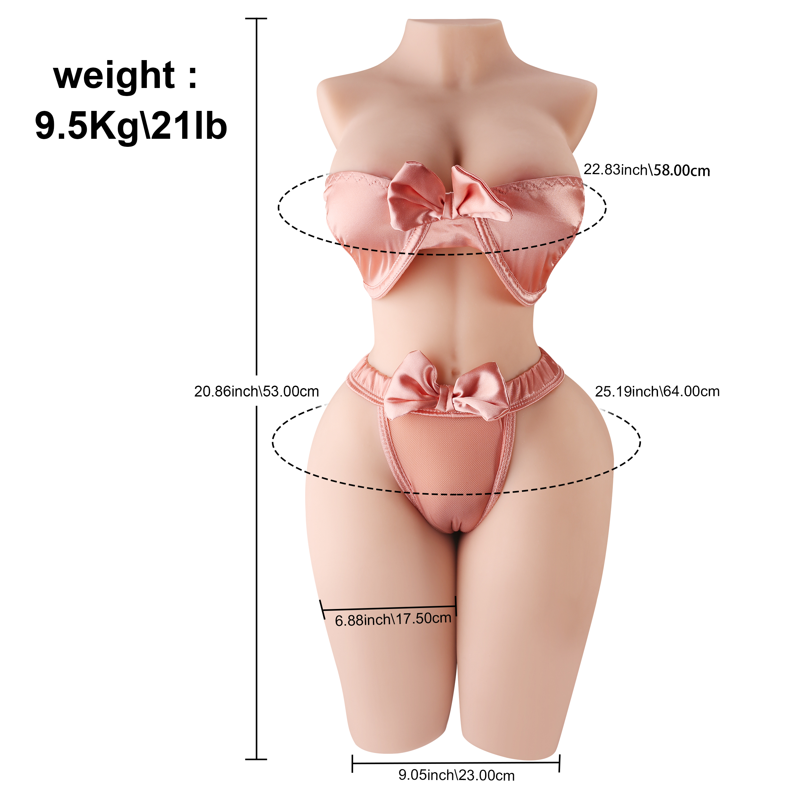 Page - 64cm/25.20in Torso Sex Doll (In Stock US)-DreamLoveDoll