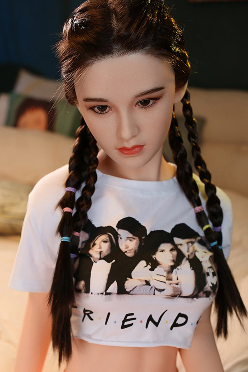 Joyce - 160cm (5ft3) Small Breast Japanese Style Sex Doll With Long Hair ( In stock US)-DreamLoveDoll