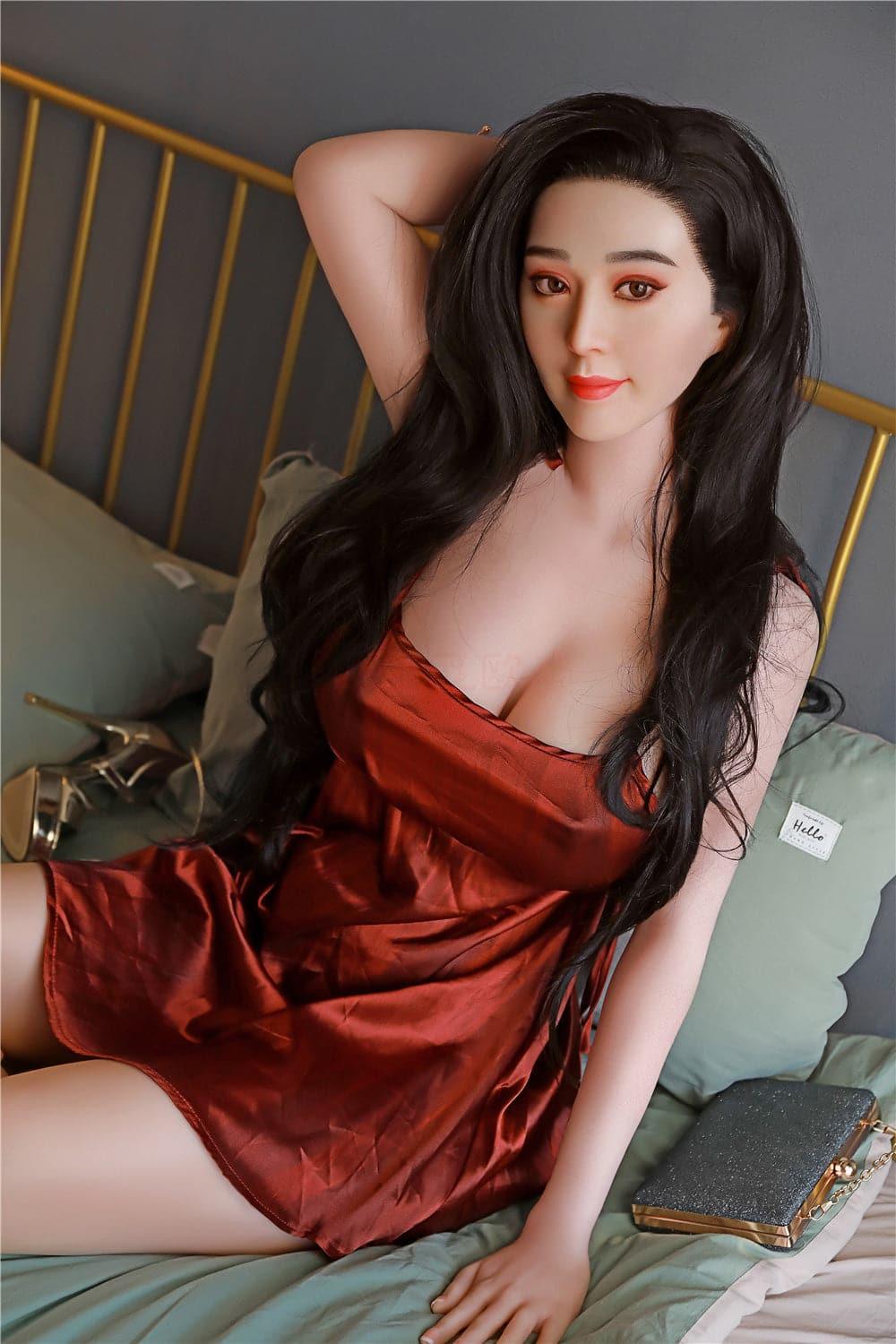 168cm (5' 6") F-Cup Chinese Celebrity Silicone Head Sex Doll - Mirabelle-DreamLoveDoll