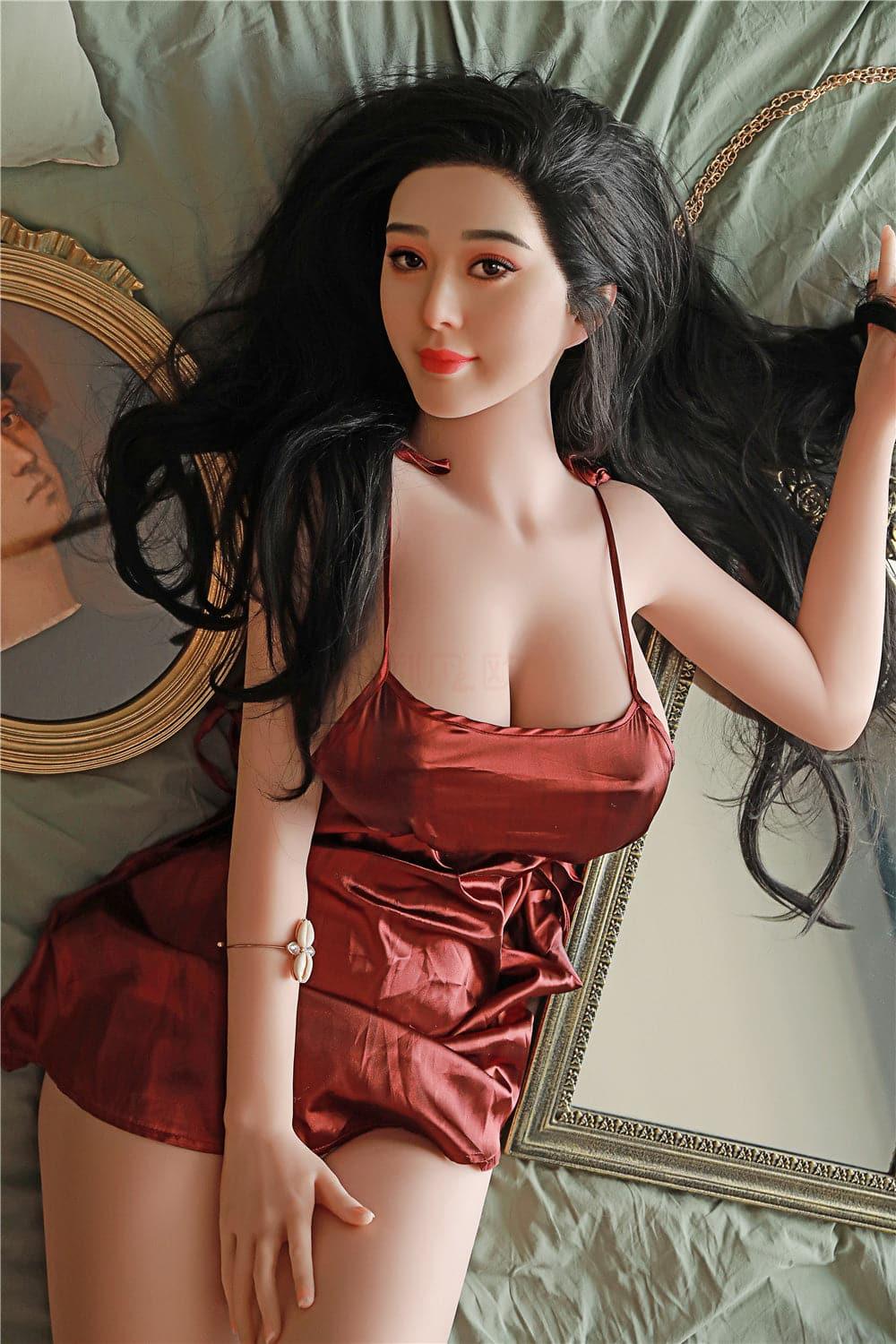 168cm (5' 6") F-Cup Chinese Celebrity Silicone Head Sex Doll - Mirabelle-DreamLoveDoll