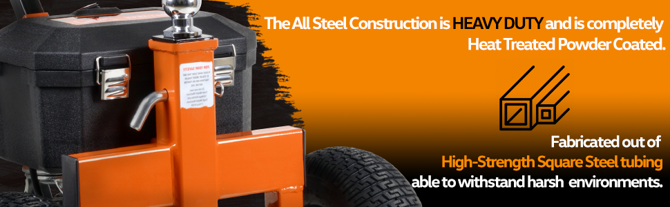  electric trailer dolly 2 inch hitch ball 3600 lbs steel frame forward reverse capability  24v