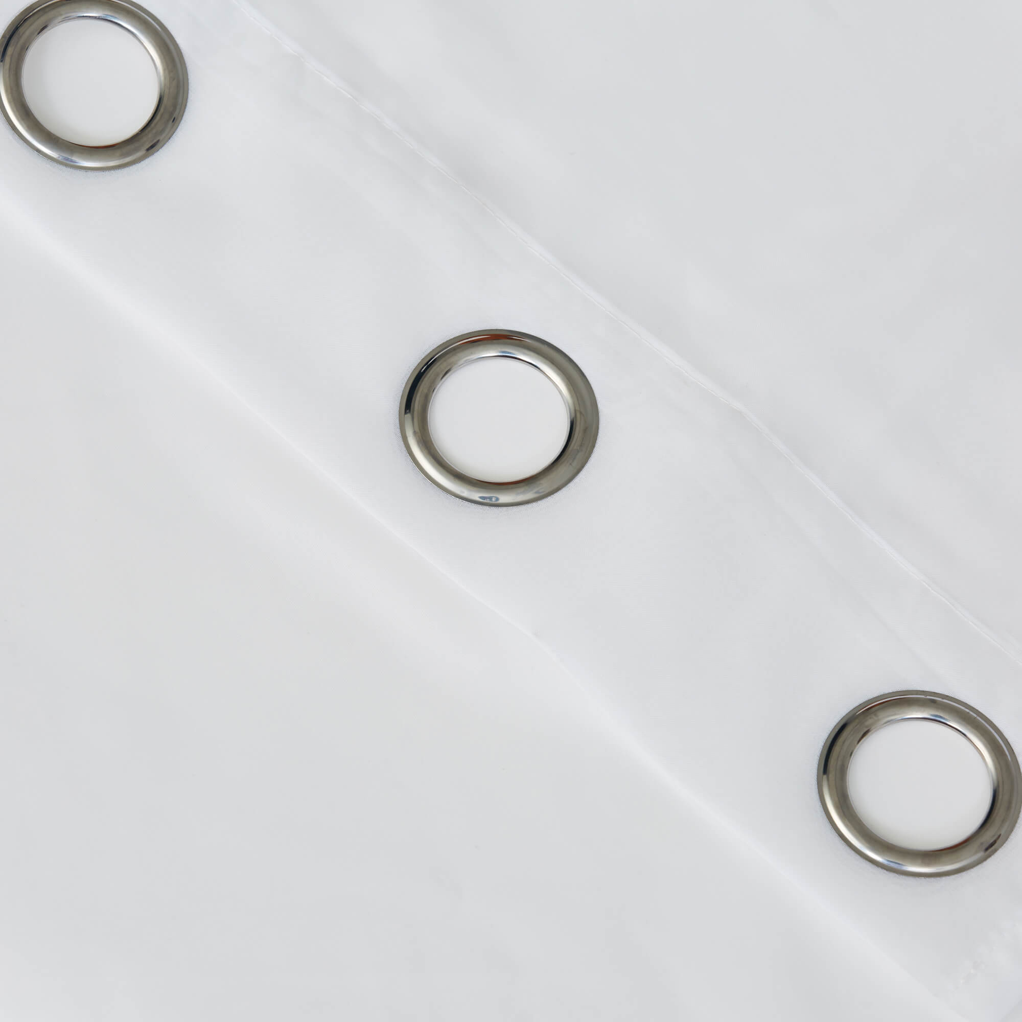 Outdoor Sheer Curtains Waterproof Grommet Top & Bottom 1 Panel - White