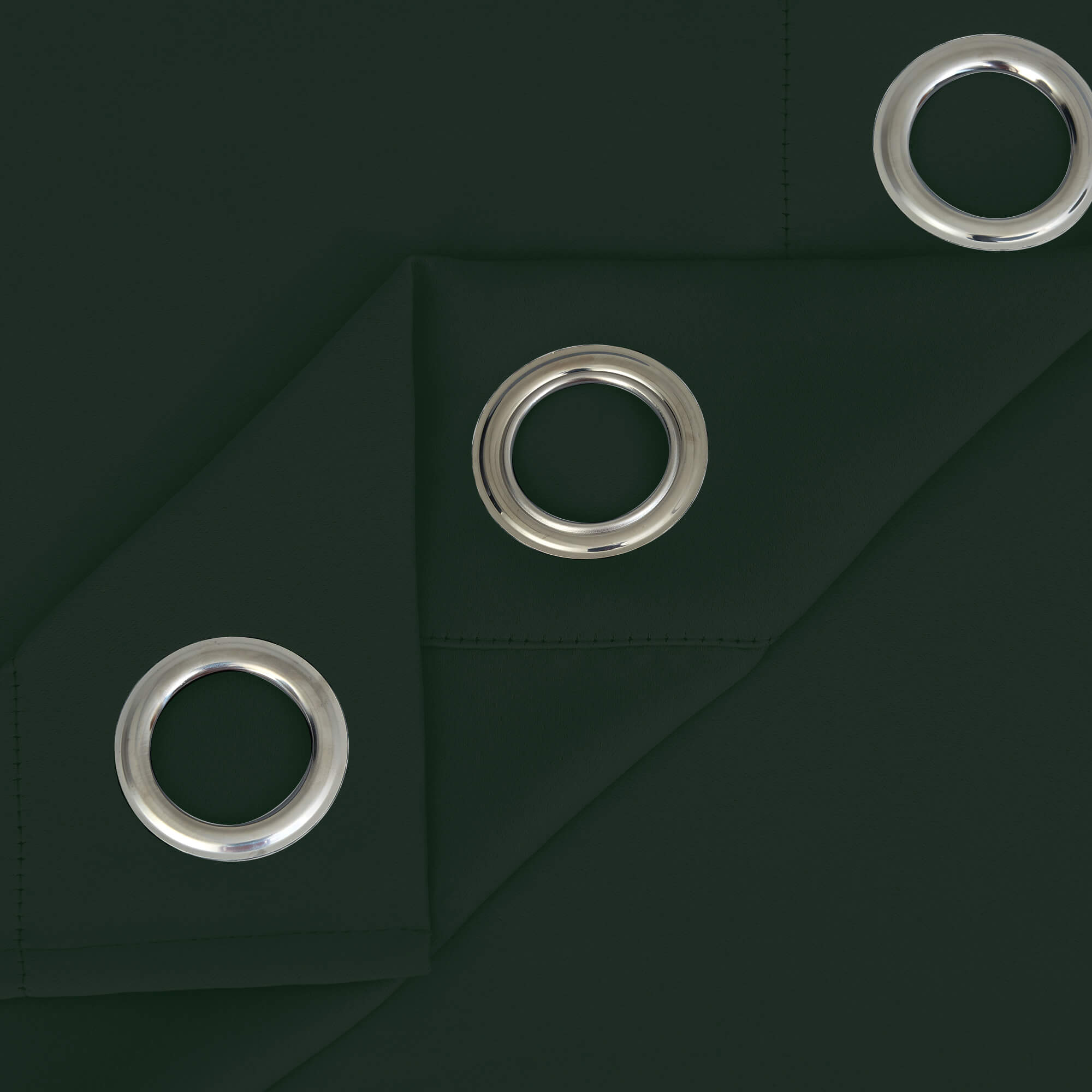 Snowcity Outdoor Curtains Waterproof Grommet Top 1 Panel - Dark Green