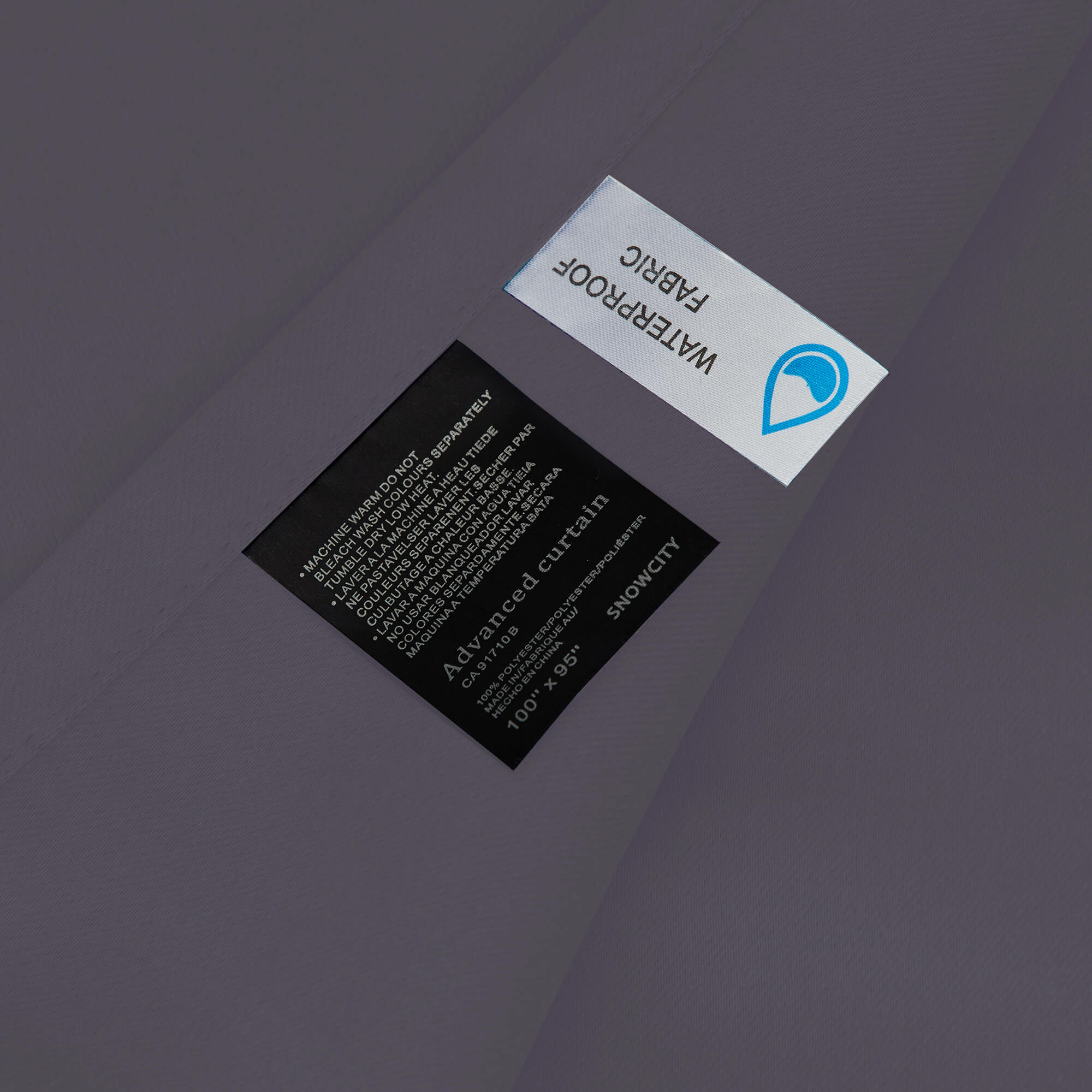 Outdoor Curtains Waterproof Tab Top 1 Panel - Grey