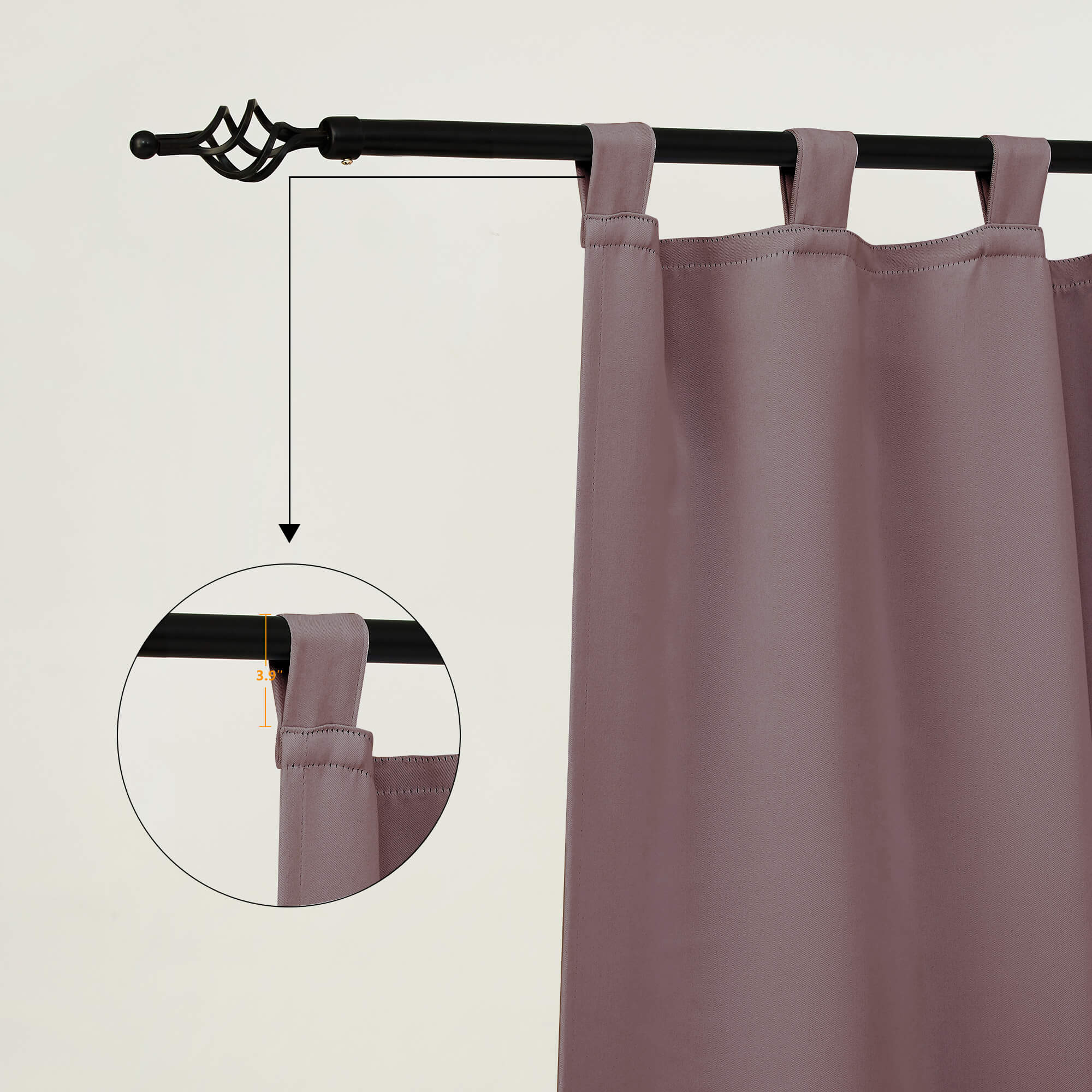 Outdoor Curtains Waterproof Tab Top 1 Panel - Light Brown