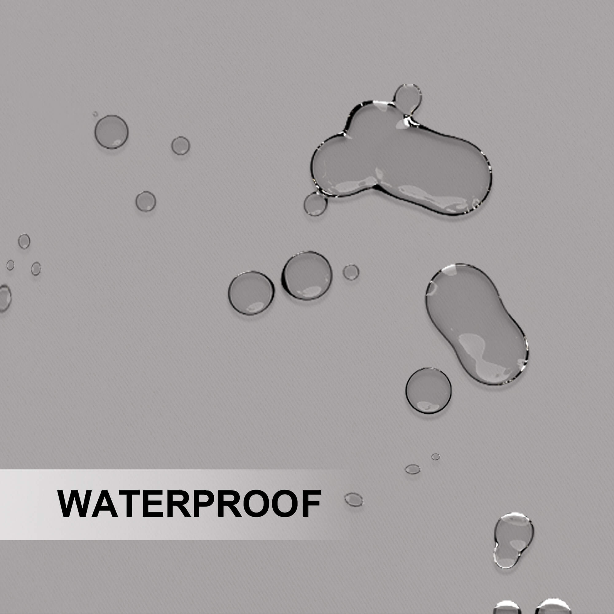 Outdoor Curtains Waterproof Tab Top 1 Panel - Light Gray