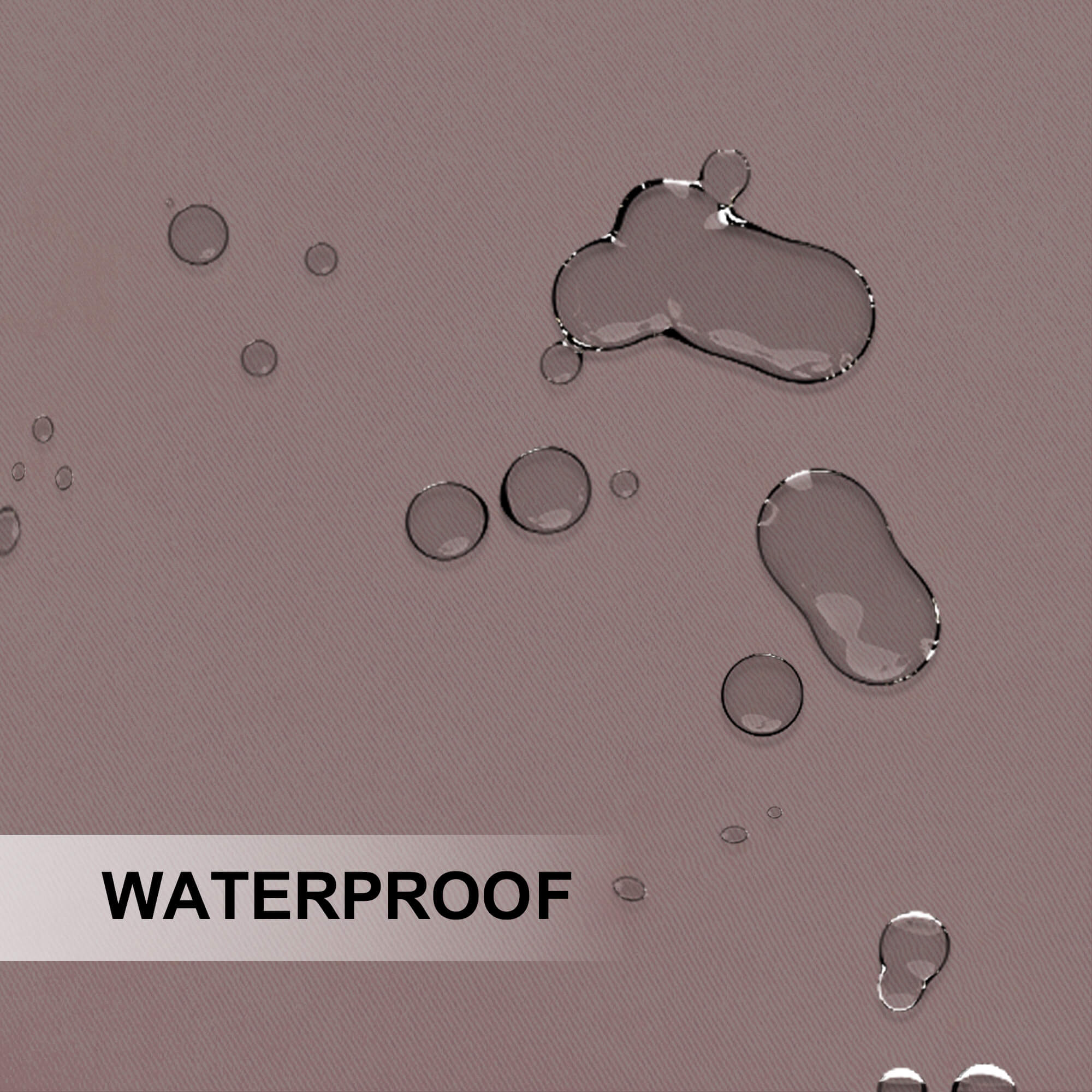 Outdoor Curtains Waterproof Tab Top 1 Panel - Light Brown