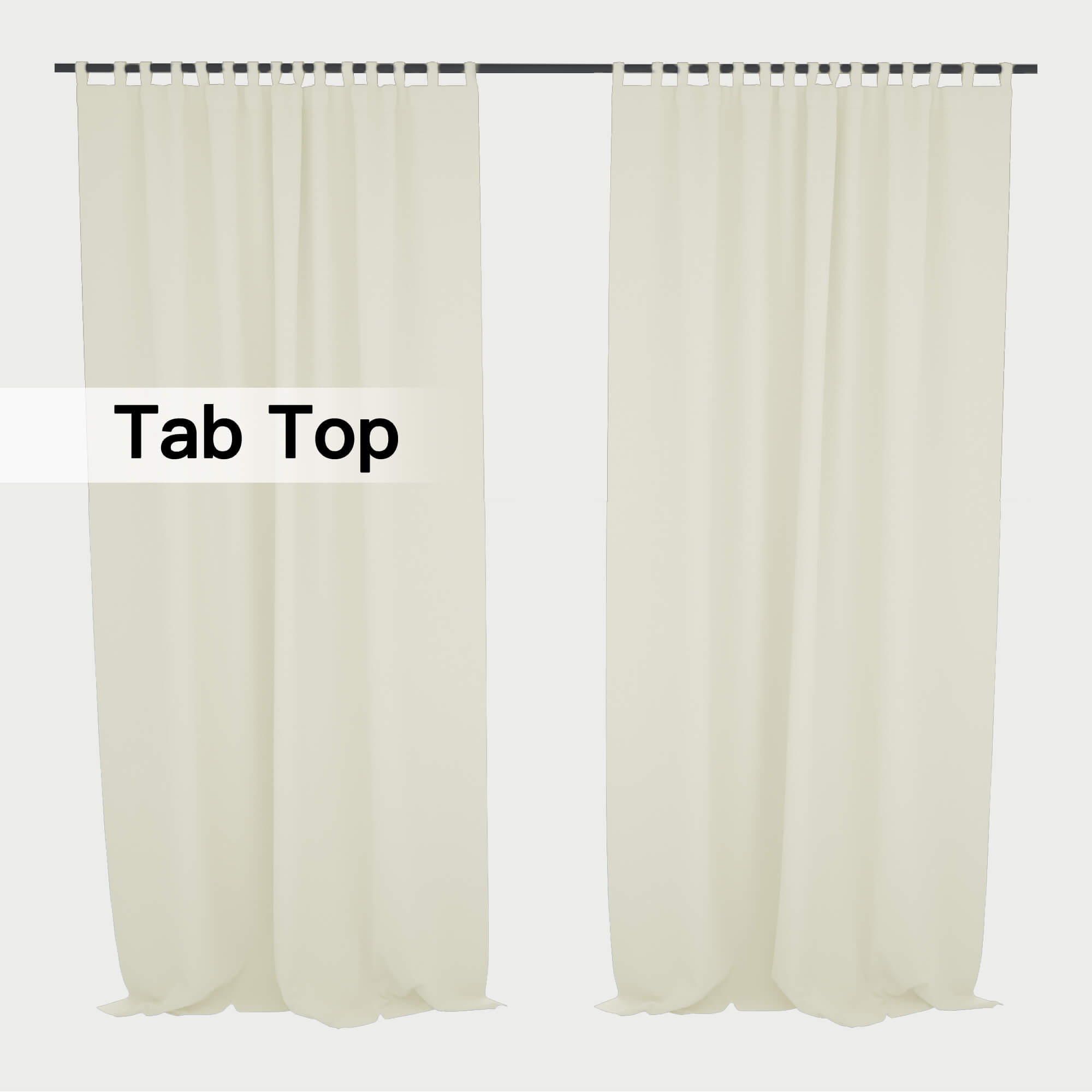 Snowcity Thermal Curtains/Drapes 1 Panel Beige | Waterproof Curtains Grommet/Tab Top | Custom Blackout Curtains