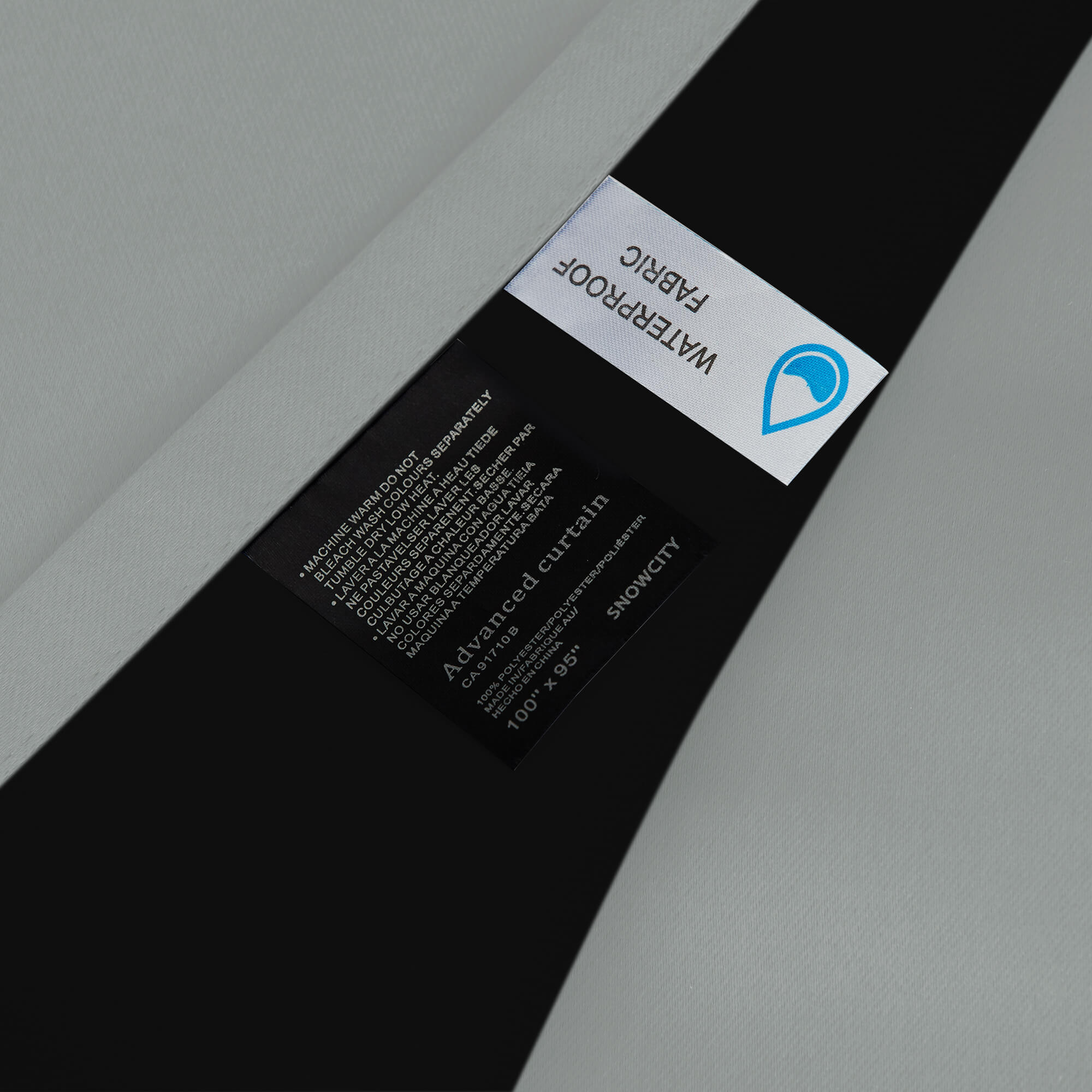 Snowcity Thermal Curtains/Drapes 1 Panel Grey | Waterproof Curtains Grommet/Tab Top | Custom Blackout Curtains