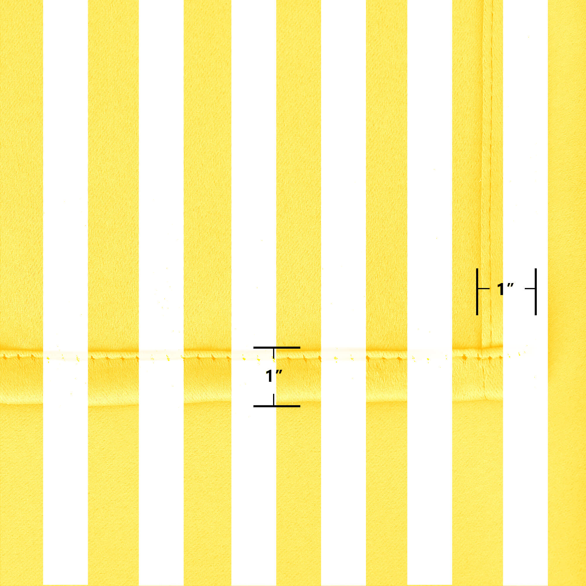 Yellow Stripe Curtains/Drapes 1 Panel | Waterproof Curtains Grommet Top & Bottom | Custom Outdoor Curtains