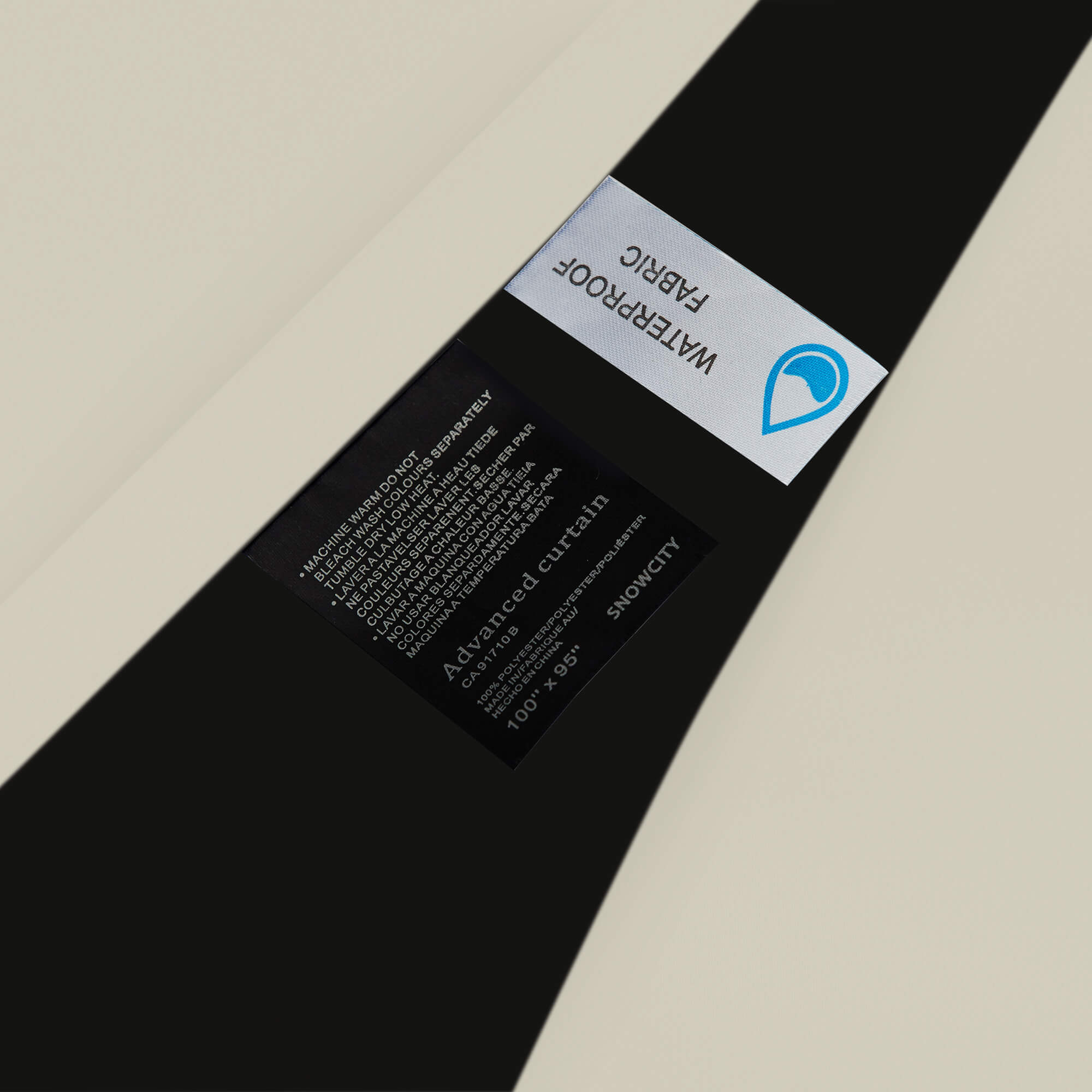 Snowcity Thermal Curtains/Drapes 1 Panel Beige | Waterproof Curtains Grommet/Tab Top | Custom Blackout Curtains